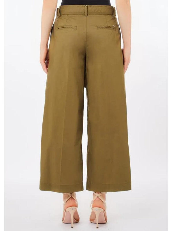 LIU JO PANT.CROPPED BELT REG.W.