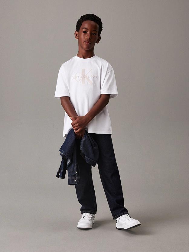 CALVIN KLEIN JEANS EMBOSSED CHECK MONO SS T-SHIRT