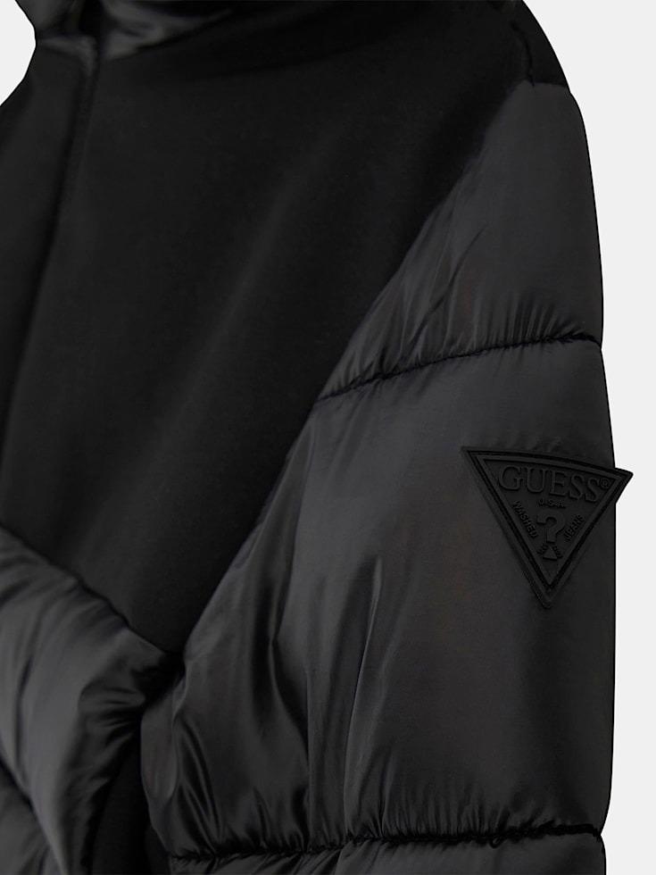 GUESS HOODED PADDED LS JACKET W/ZIP