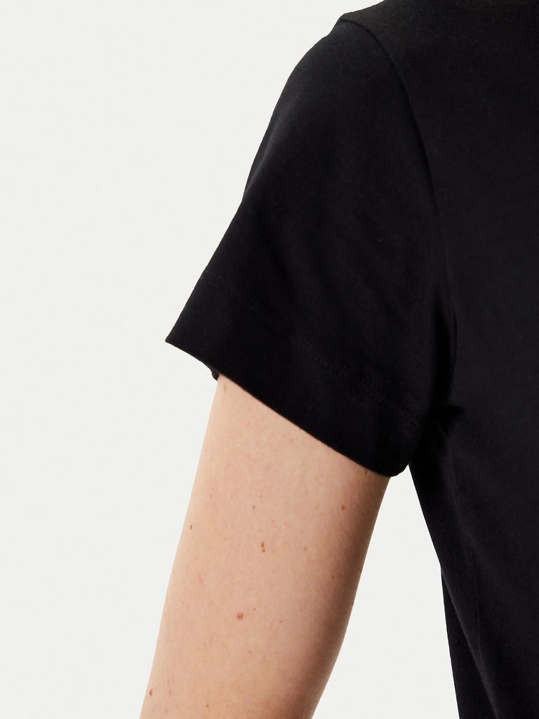 PINKO BASICO T-SHIRT JERSEY LOGO PIN