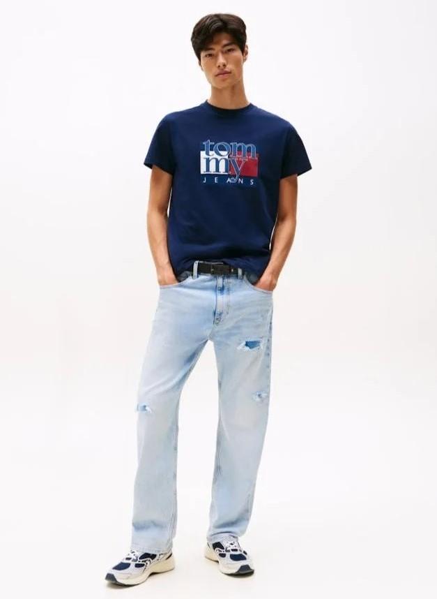 TOMMY JEANS TJM SLIM RWB FLAG TE