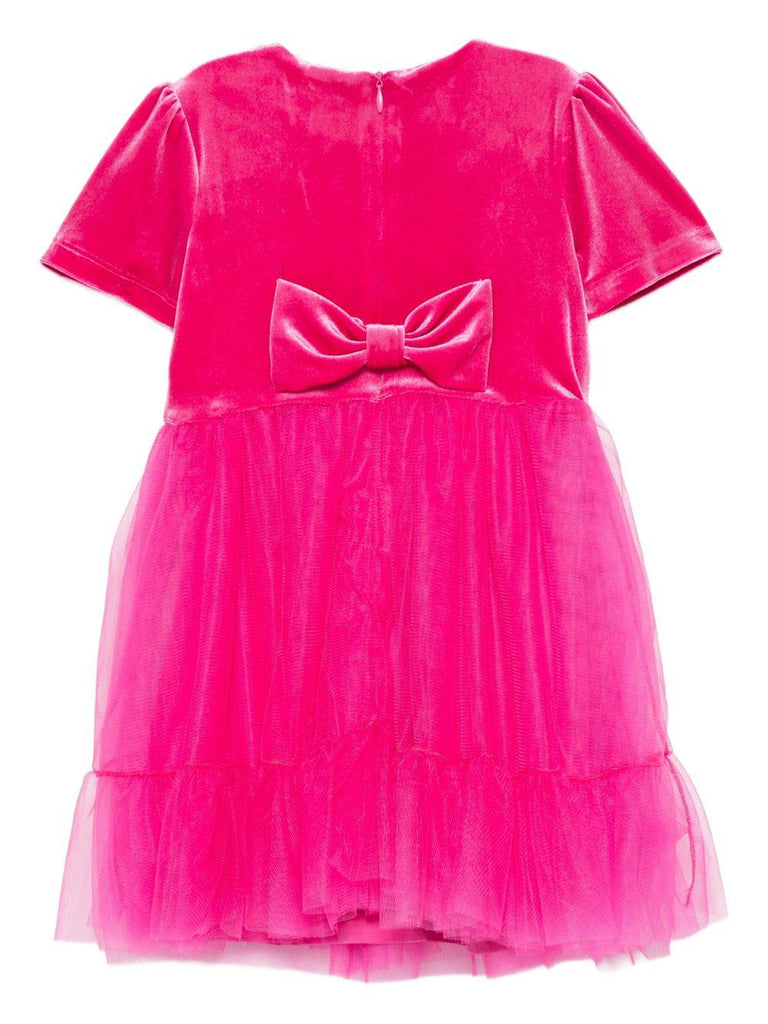 TWINSET ABITO M/C IN CINIGLIA E TULLE