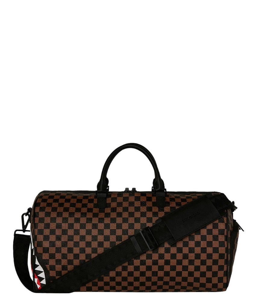 SPRAYGROUND CHECK 2 EMBOSS DUFFLE