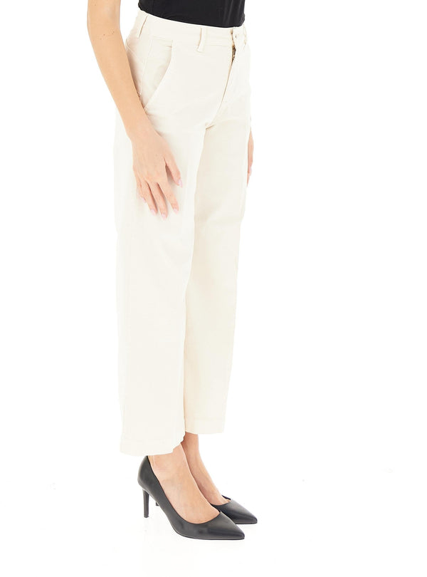 LIU JO PANT.B.UP FLARE CROPPED H.W.