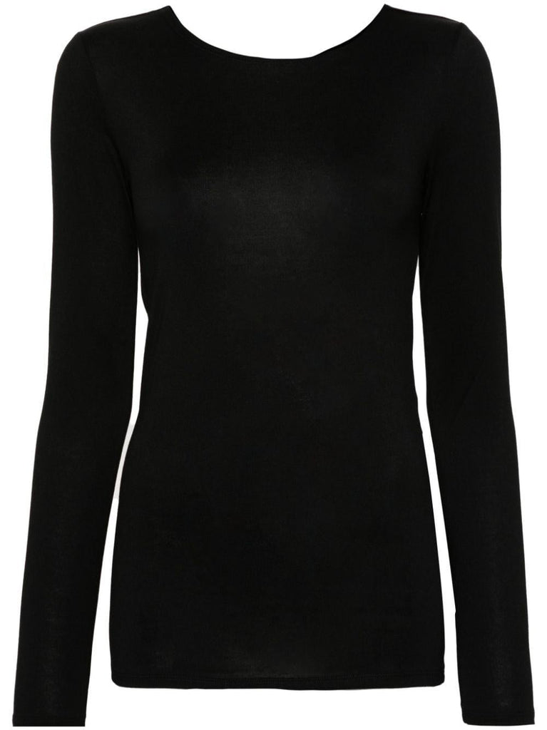 CALVIN KLEIN JERSEY C-NECK METAL