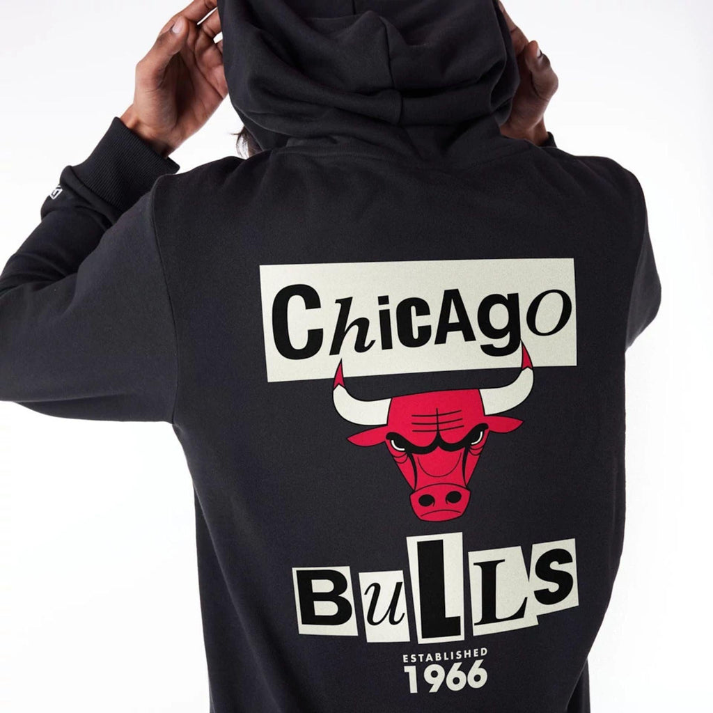 NEW ERA NEWSPAPER GRAPHIC HOODIE CHIBUL  BLKFDR
