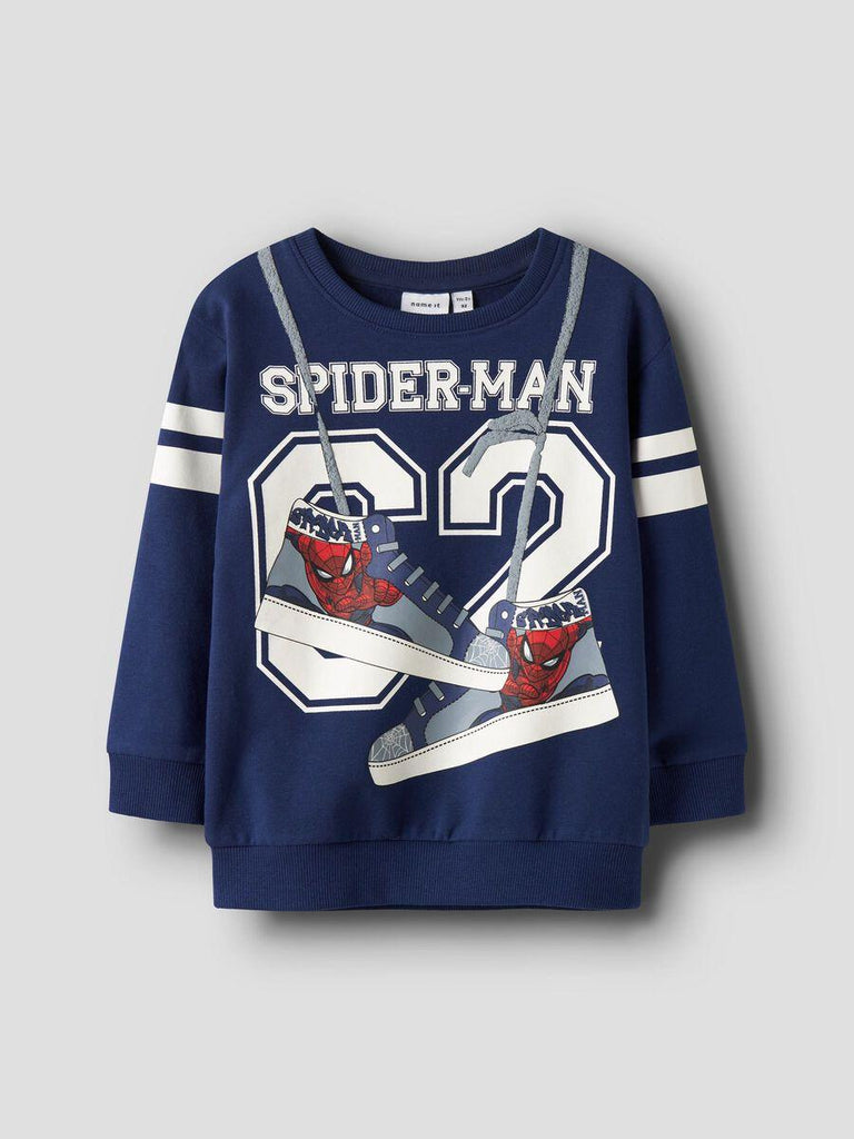 NAME.IT NMMADAM SPIDER NREG SWEAT BRU MAR