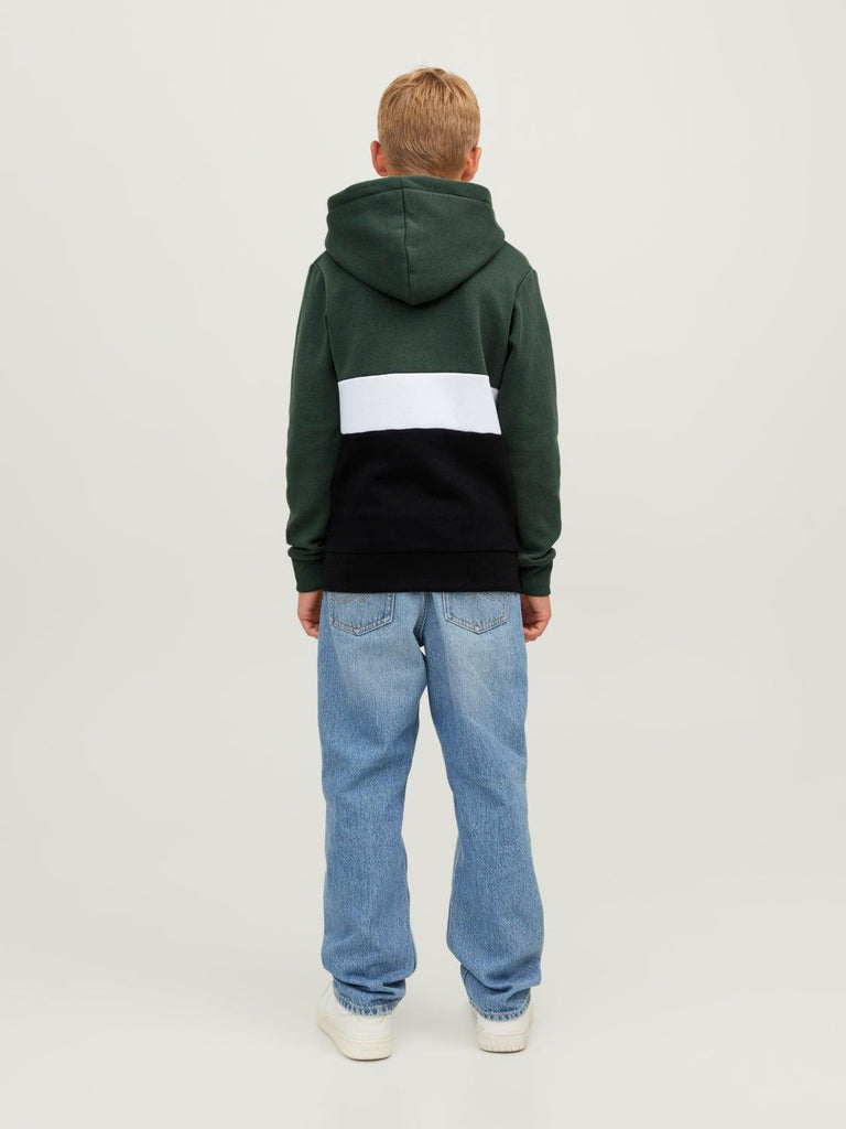 JACK JONES KIDS JJEREID BLOCKING SWEAT HOOD SN JNR