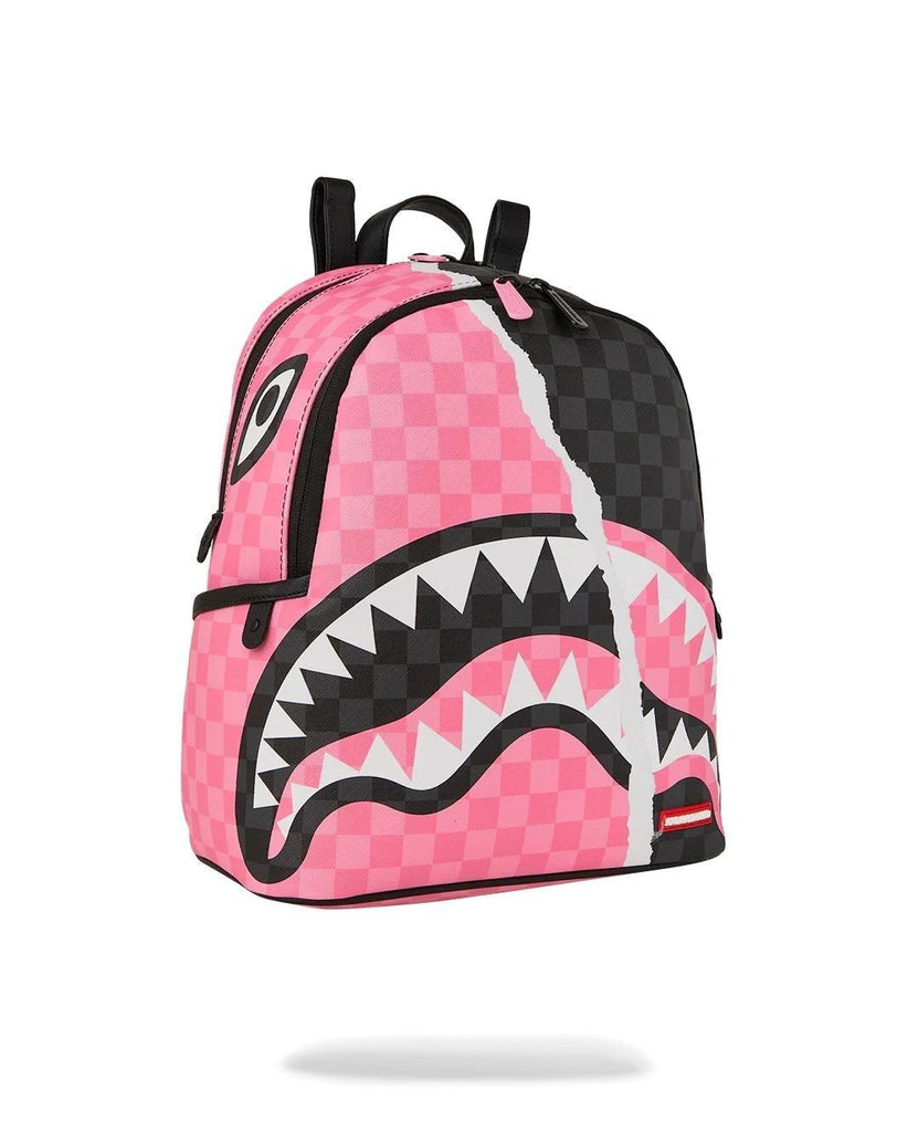 SPRAYGROUND PINK AND BLACK TEAR SIP SAVAGE BACKPACK