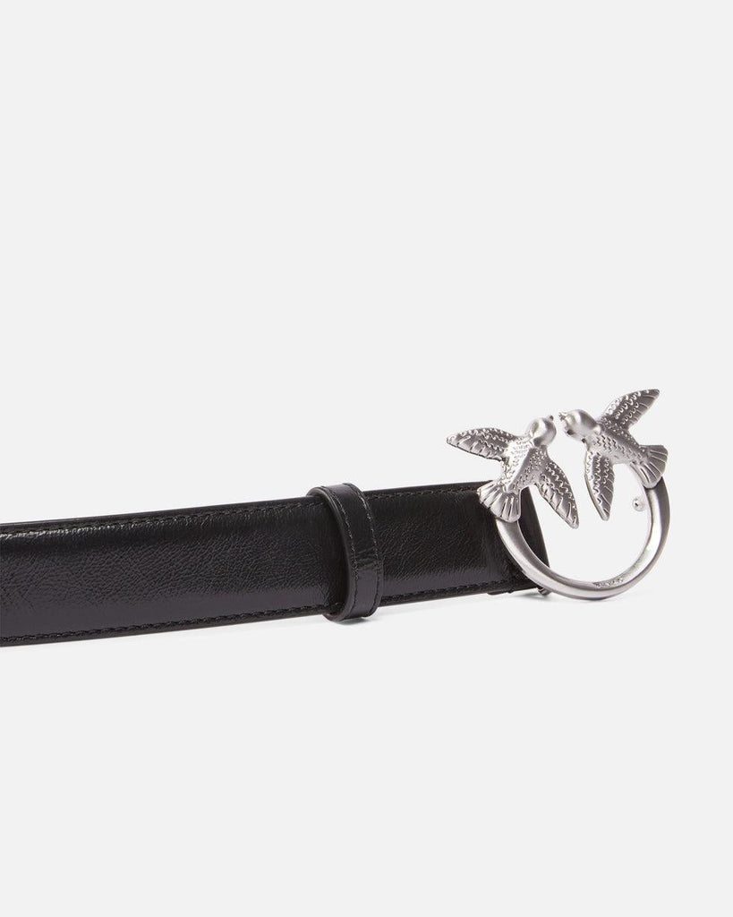 PINKO LOVE BERRY H3 BELT.LOW  VITELLO WRINKLE