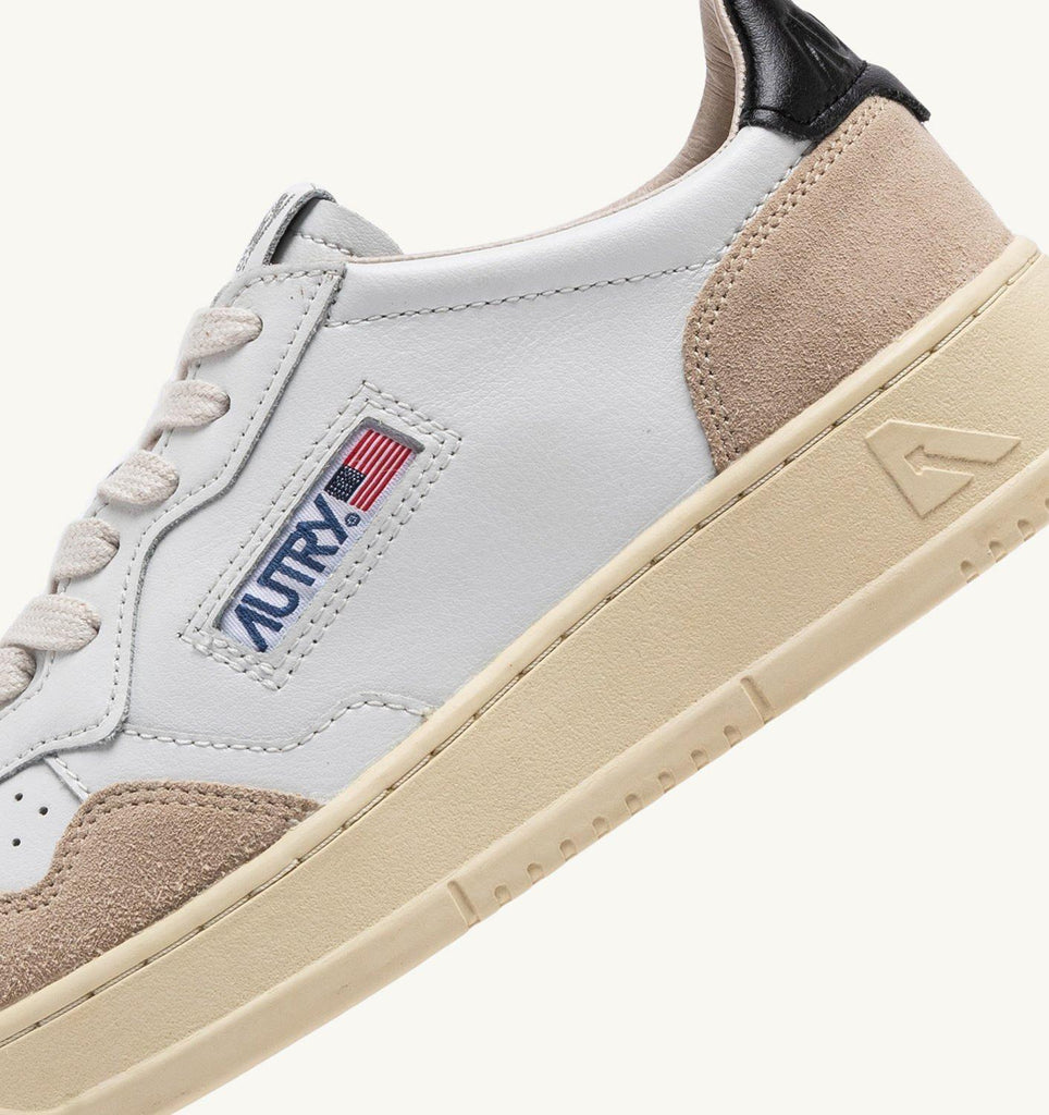 AUTRY MEDALIST LOW MAN LEAT/SUEDE