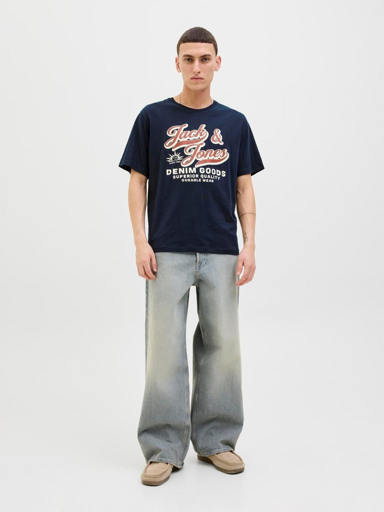 JACK AND JONES JJELOGO TEE SS O-NECK 2 COL AW25 SN