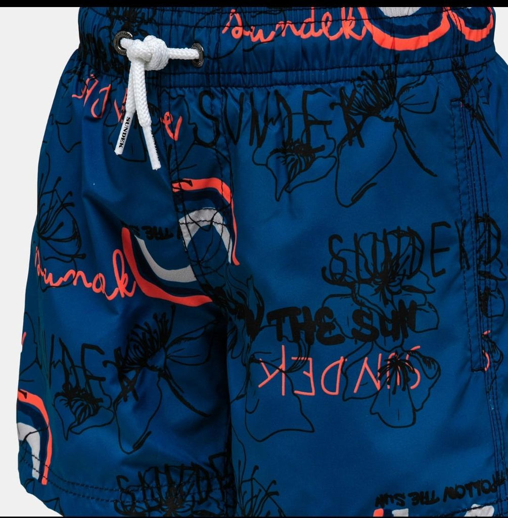 SUNDEK PRINTED SWIM TRUNKS