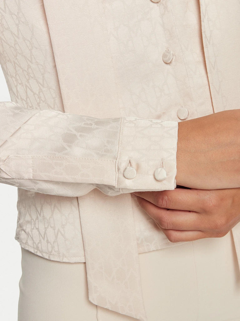 GUESS MARCIANO AMALIA TIE NECK BLOUSE