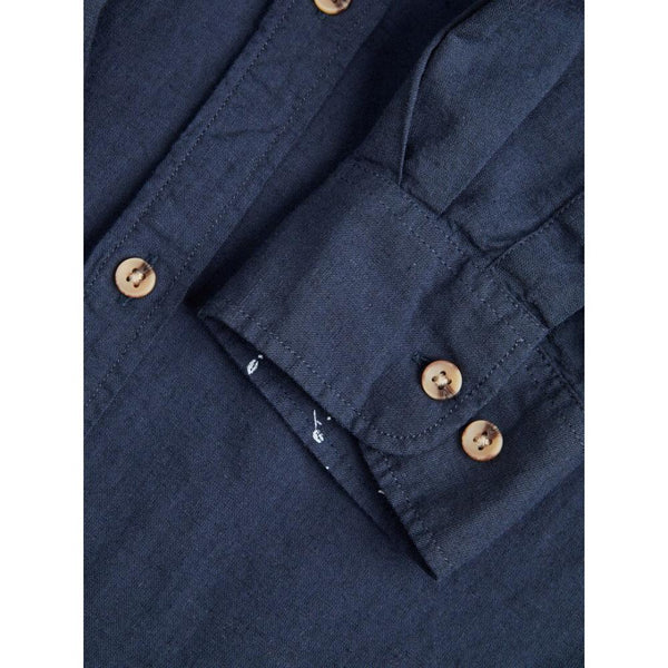 JACK AND JONES JJLINEN BLEND DETAIL SHIRT LS