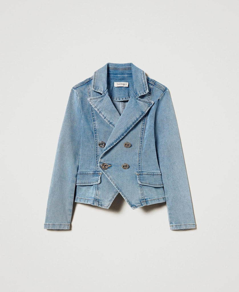 TWINSET BLAZER IN DENIM