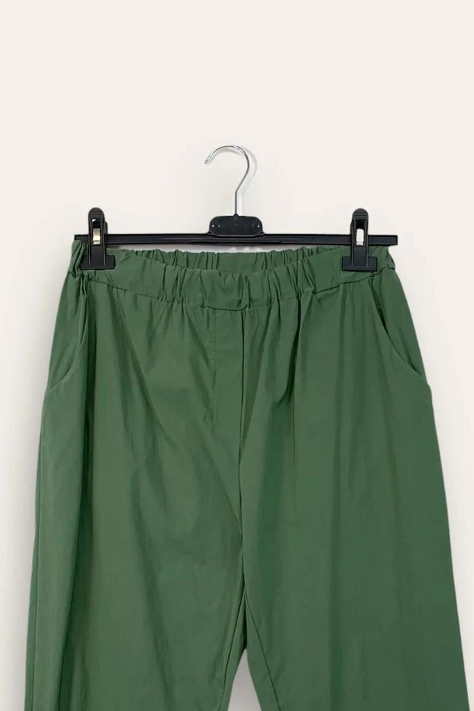 LOVEme Pantalone a sigaretta con elastico in vita