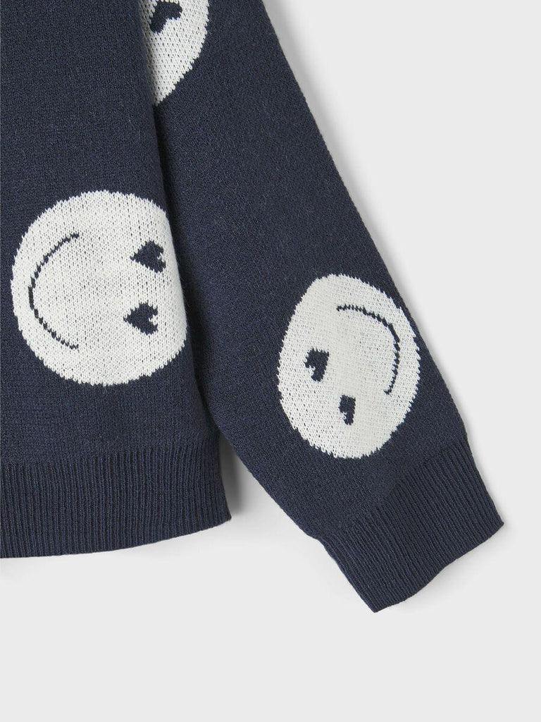 NAME.IT NKFKANDAO LS SHORT O-NECK KNIT