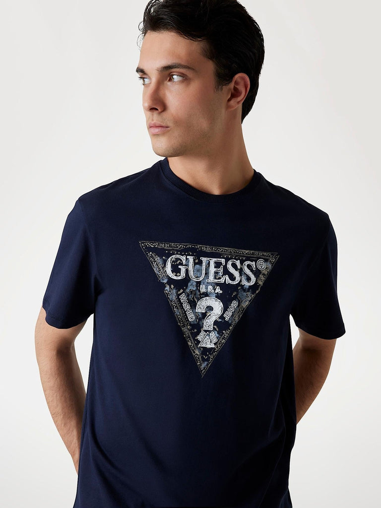 GUESS SS CN GUESS TRIANGLE TEE