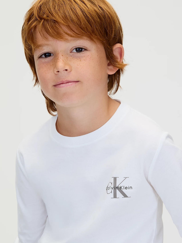 CALVIN KLEIN CHEST MONOLOGO LS T-SHIRT