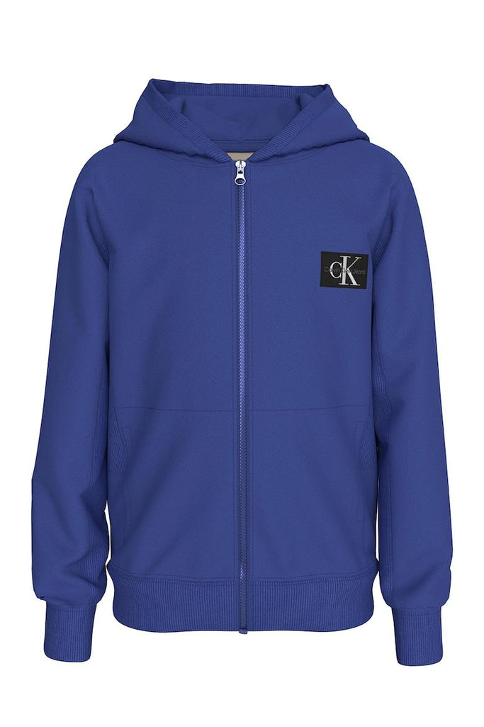 CALVIN KLEIN JEANS BADGE ZIP-THROUGH