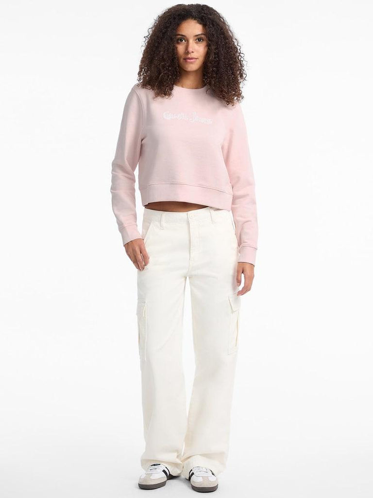 GUESS GJ CN CROPPED FLOWER SWEAT