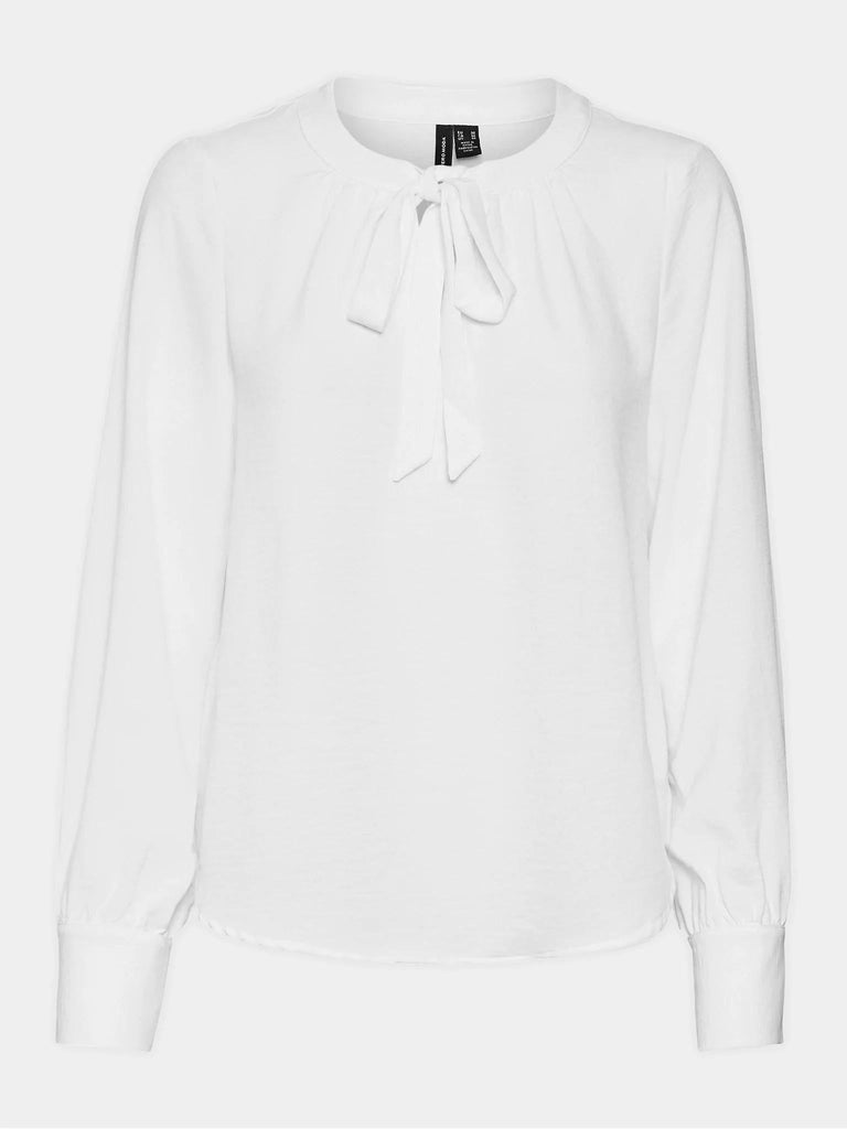 VERO MODA VMALVA BRIT LS TIE TOP WVN GA