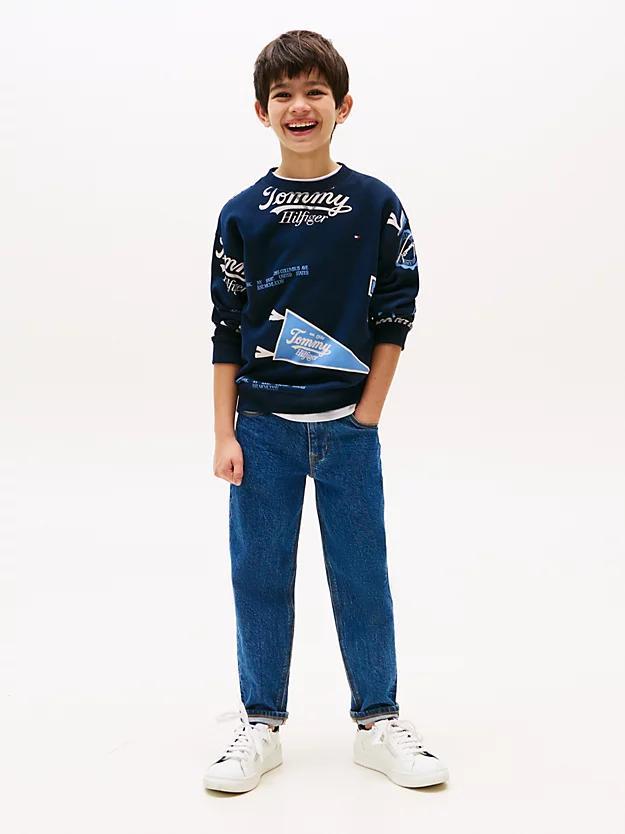 TOMMY HILFIGER ALL OVER PRINTED SWEATSHIRT