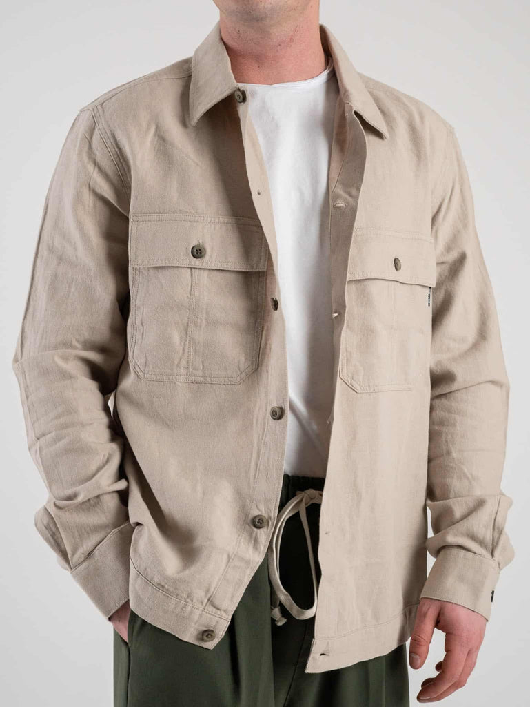 ONLY&SONS ONSKENNET LS LINEN OVERSHIRT NOOS