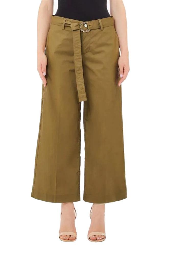 LIU JO PANT.CROPPED BELT REG.W.