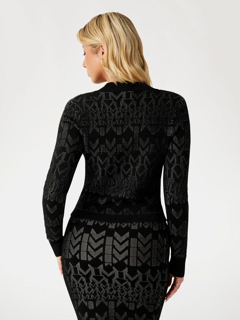 GUESS MARCIANO BILLIE MONOGRAM CARDI SWTR