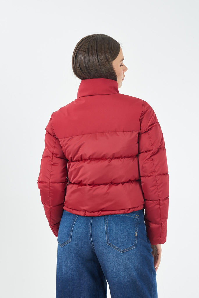 YES ZEE GIUBBINO DONNA CROP,OVER CON PARTI IN SOFTSHELL