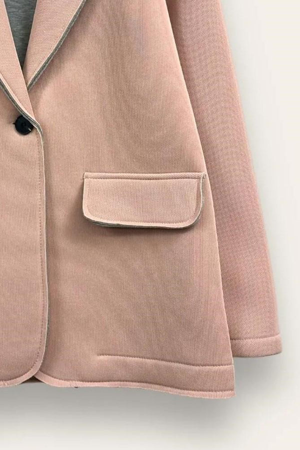 LOVEme Giacca neoprene con un bottone