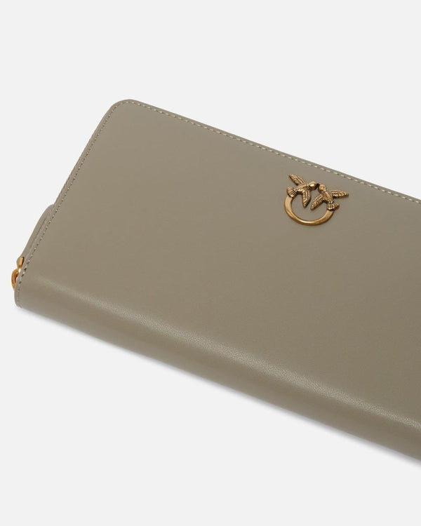 PINKO RYDER ZIP AROUND VITELLO SETA