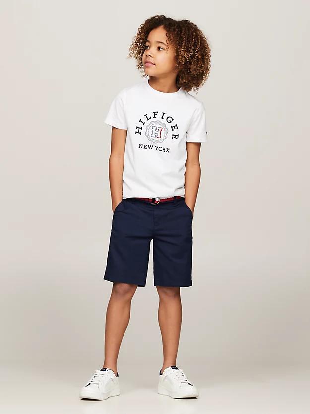 TOMMY HILFIGER WOVEN BELTED SHORTS