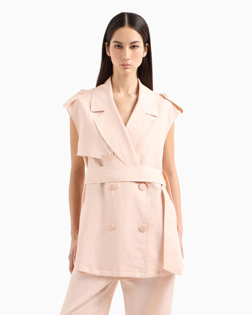 ARMANI EXCHANGE SLEEVELESS JACKET