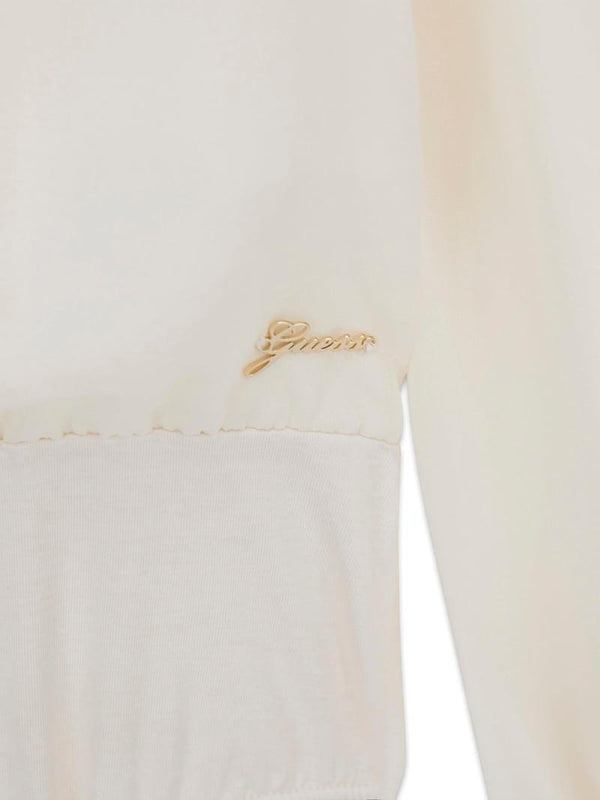GUESS CHIFFON LS SHIRT W/BODY