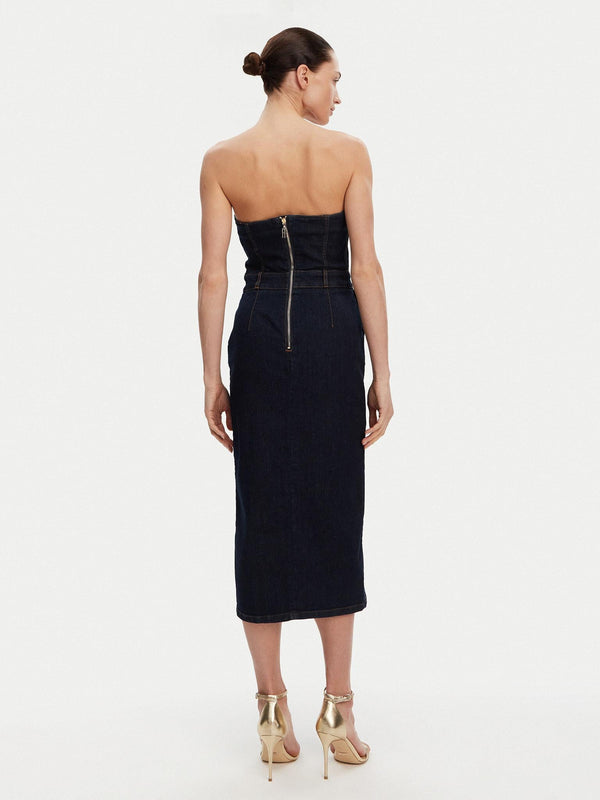 FRACOMINA MIDI DENIM DRESS RAWWASH