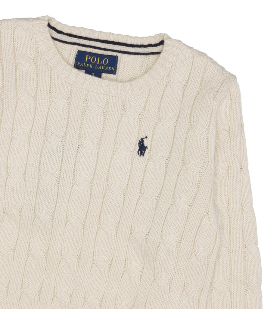 RALPH LAUREN LS CABLE CN-TOPS-SWEATER