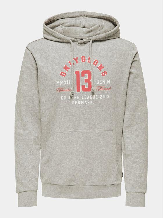 ONLY&SONS ONSLENNY REG VINTAGE PRINT HOOD SWEAT