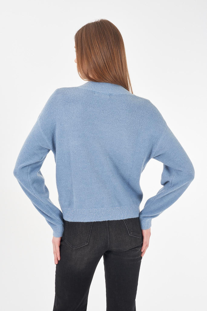 YES ZEE MAGLIA DONNA LUPETTO CROPPED