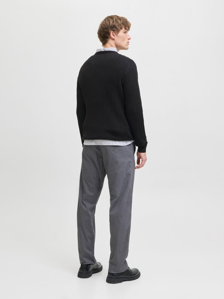 JACK AND JONES JJEEMIL KNIT CABLE CREW NECK NOOS