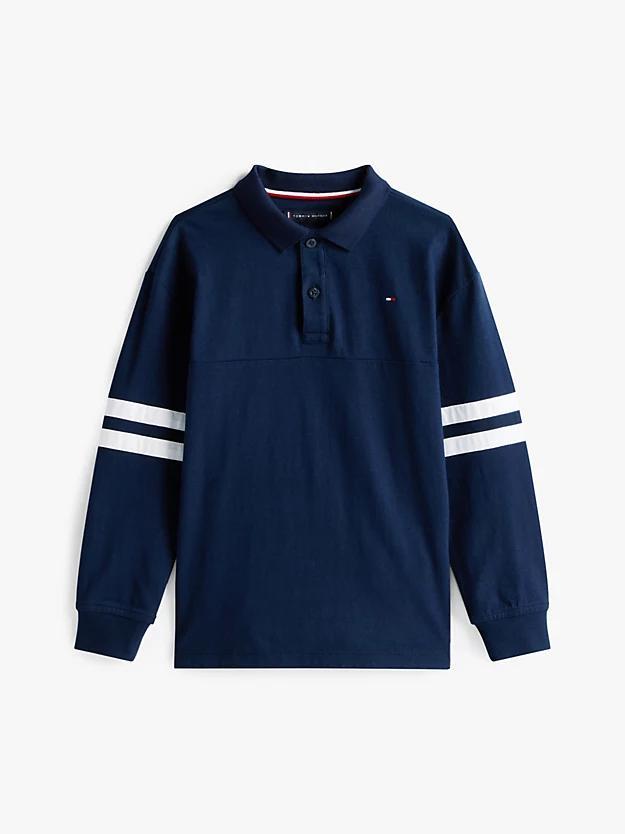 TOMMY HILFIGER TH MIXED GRAPHIC POLO LS