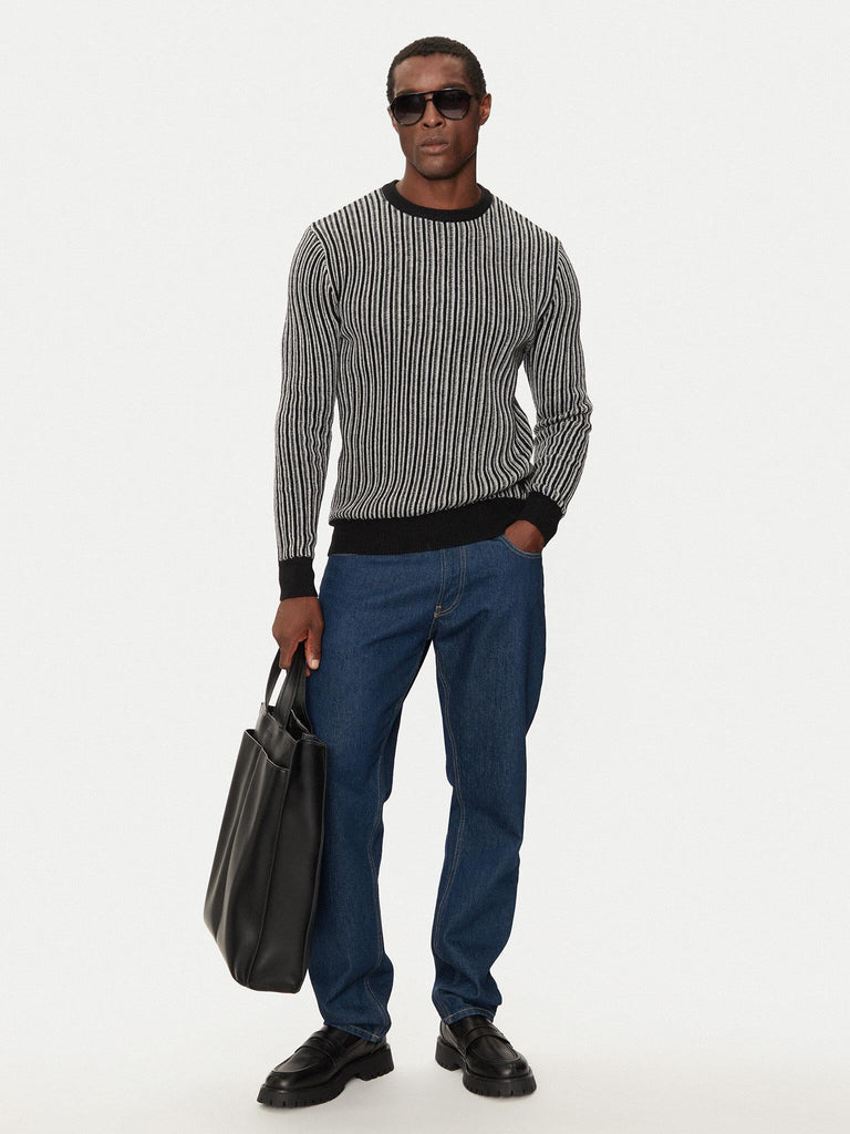 GUESS EMMANUEL CN BI-COLOR RIBS SWTR