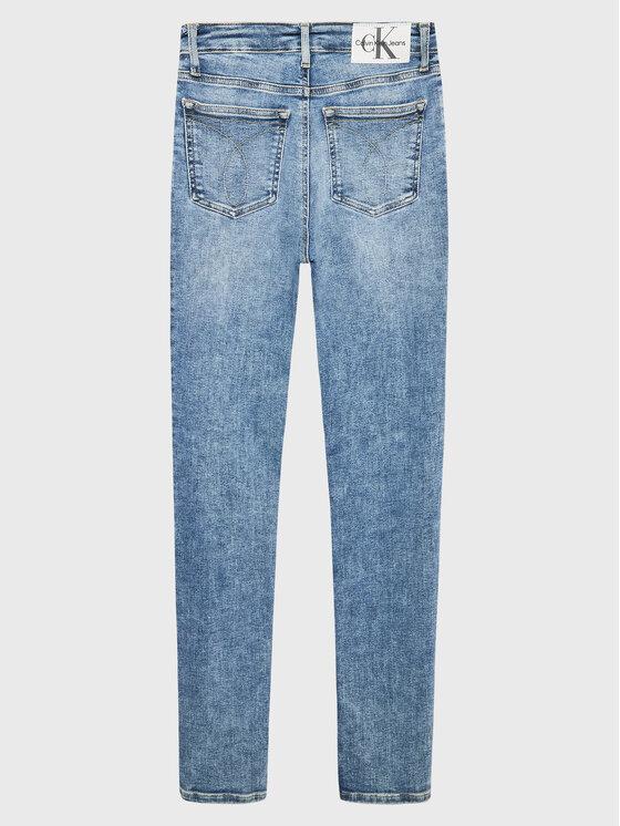 CALVIN KLEIN JEANS SKINNY HR MID BLUE SALT PEPPER