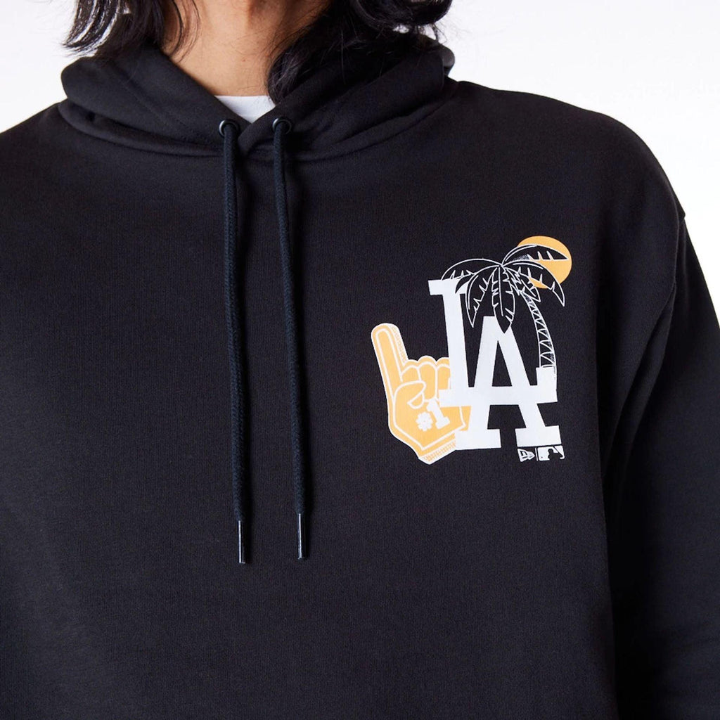 NEW ERA MLB FOOD GRPHC OS HOODIE LOSDOD  BLKWHI