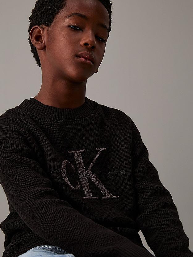 CALVIN KLEIN JEANS TOWELLING CK STITCH SWEATER