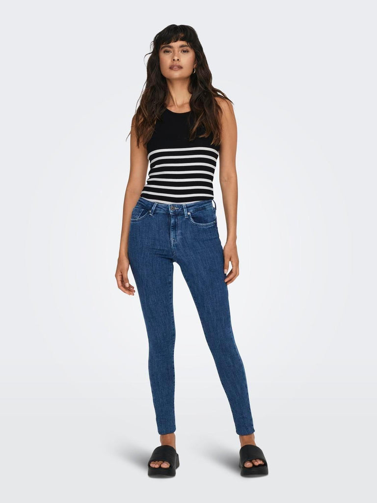 ONLY ONLKENYA RIB STRIPE TANK TOP JRS NOOS
