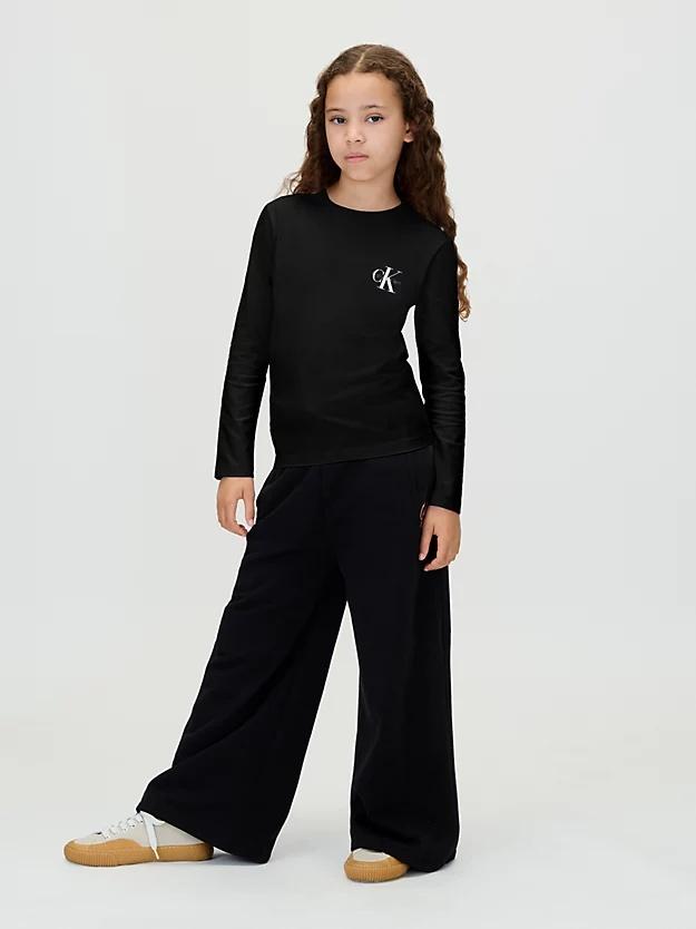 CALVIN KLEIN CHEST MONOLOGO LS T-SHIRT