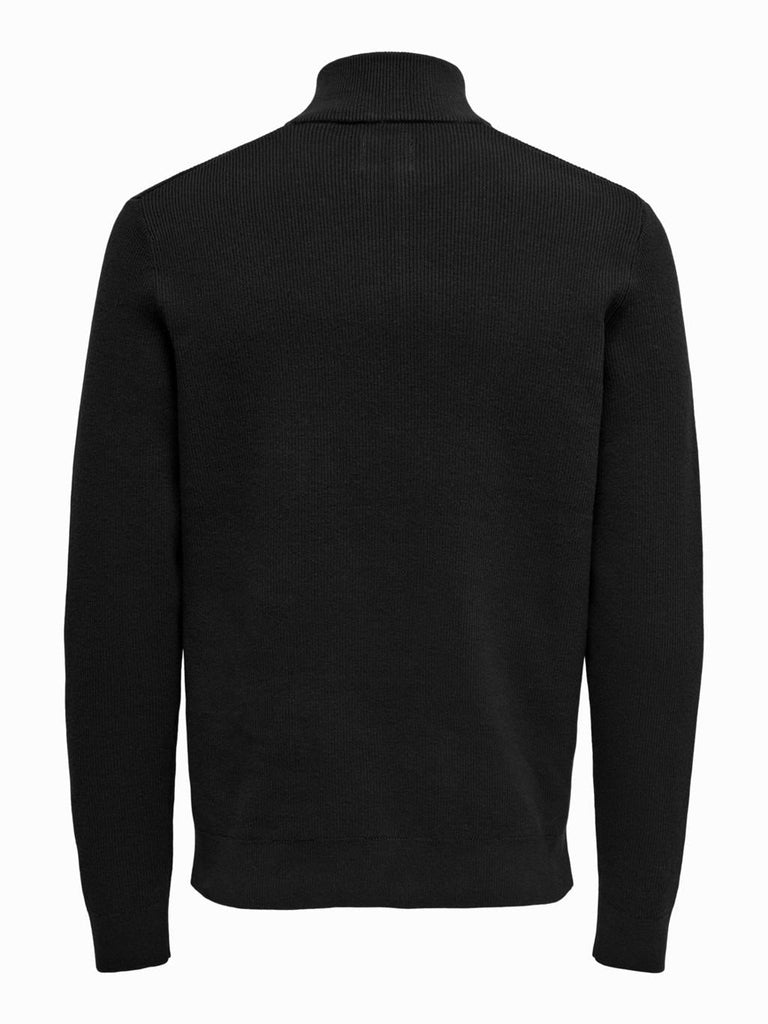 ONLY&SONS ONSPHIL REG 12 STRUC HALF ZIP KNIT NOOS